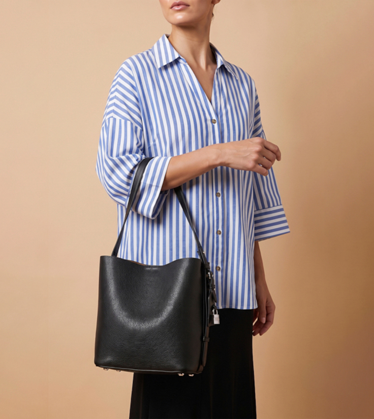 Solid Shoulder Bag Set