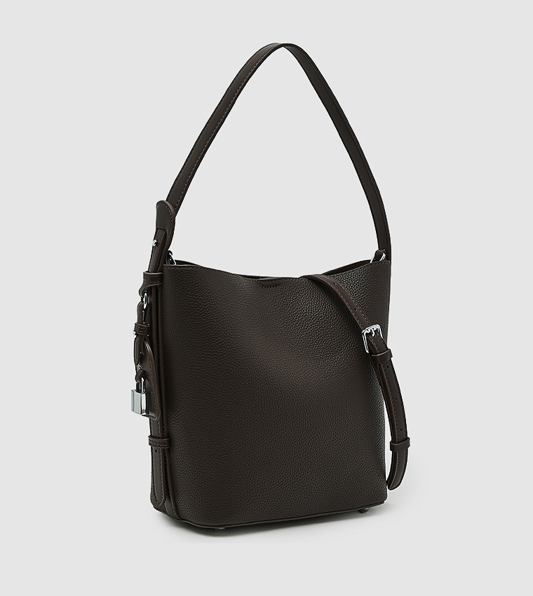 Solid Shoulder Bag Set