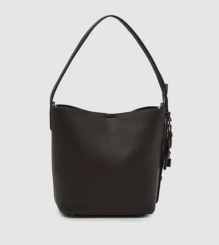 Solid Shoulder Bag Set