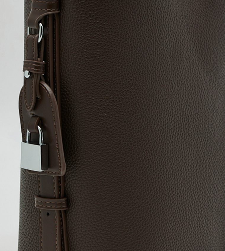 Solid Shoulder Bag Set