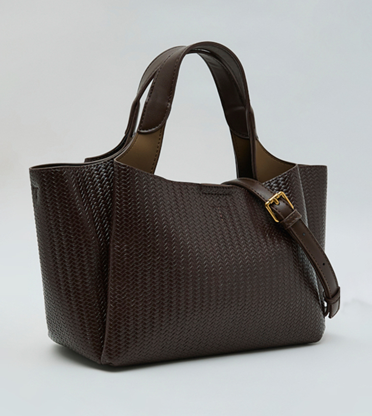Textured Shoulder Bag