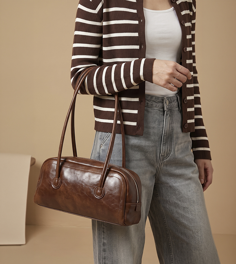 Solid Shoulder Bag