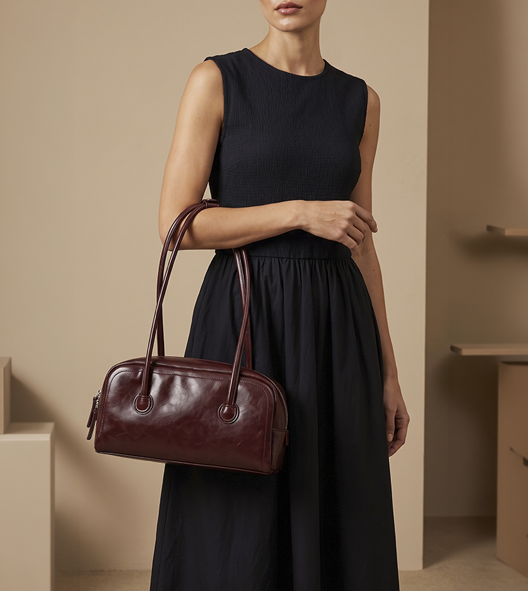 Solid Shoulder Bag