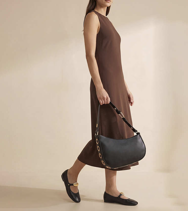 Solid Shoulder Bag