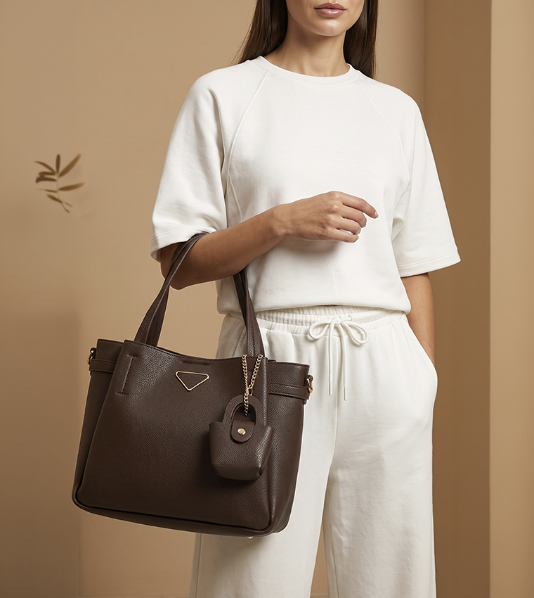 Solid Shoulder Bag