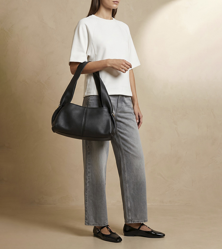 Solid Shoulder Bag