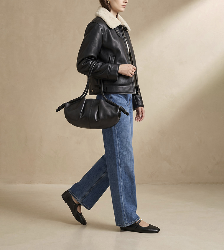 Solid Shoulder Bag