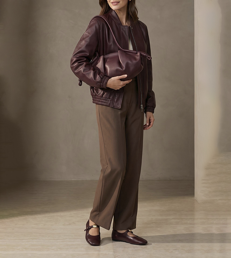 Solid Shoulder Bag