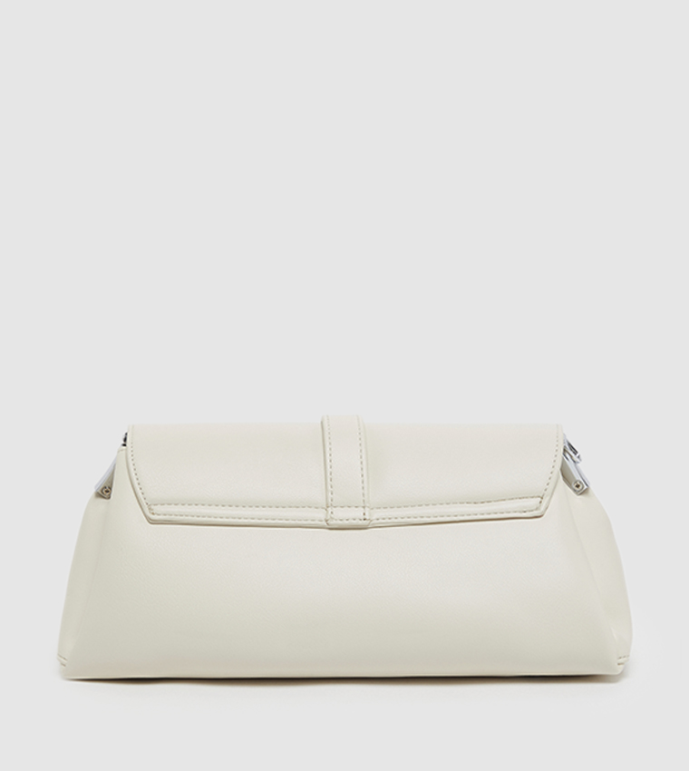 Solid Flap Crossbody Bag