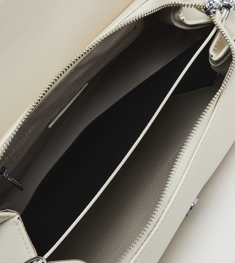 Solid Flap Crossbody Bag