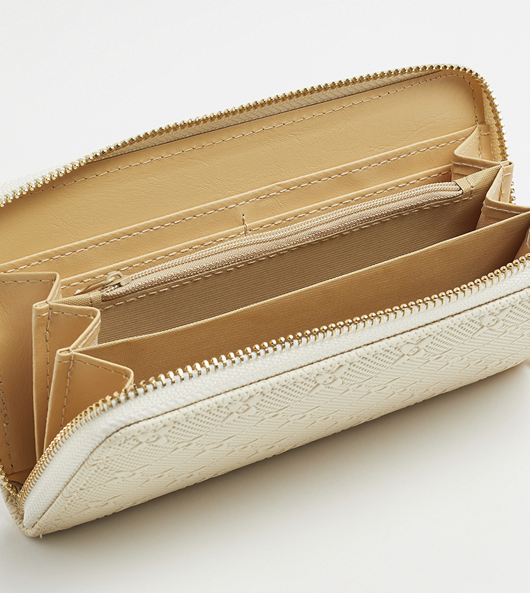 Self Patterned Long Wallet