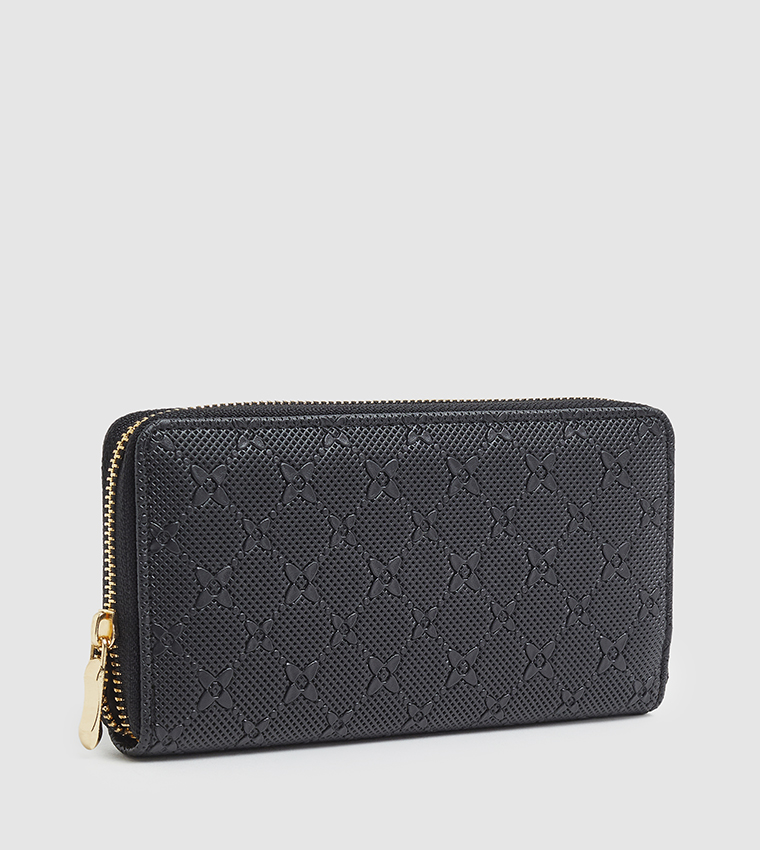 Self Patterned Long Wallet
