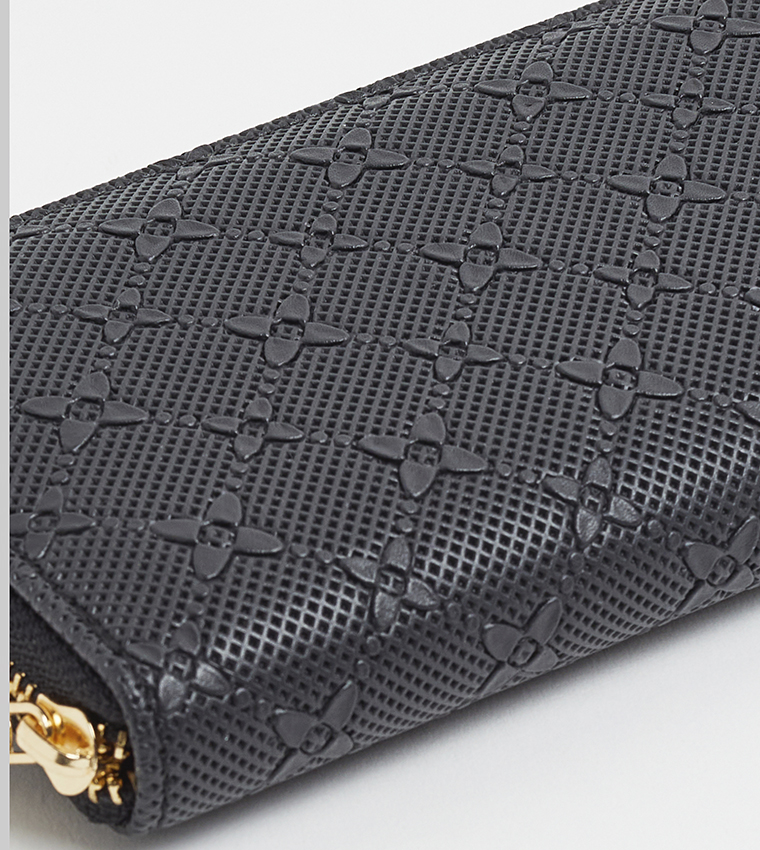 Self Patterned Long Wallet
