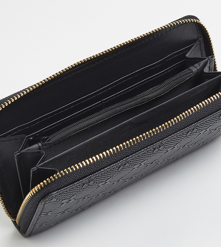 Self Patterned Long Wallet