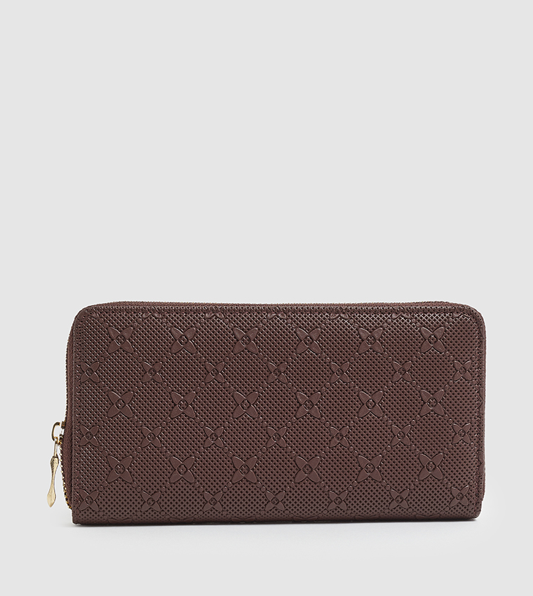 Self Patterned Long Wallet