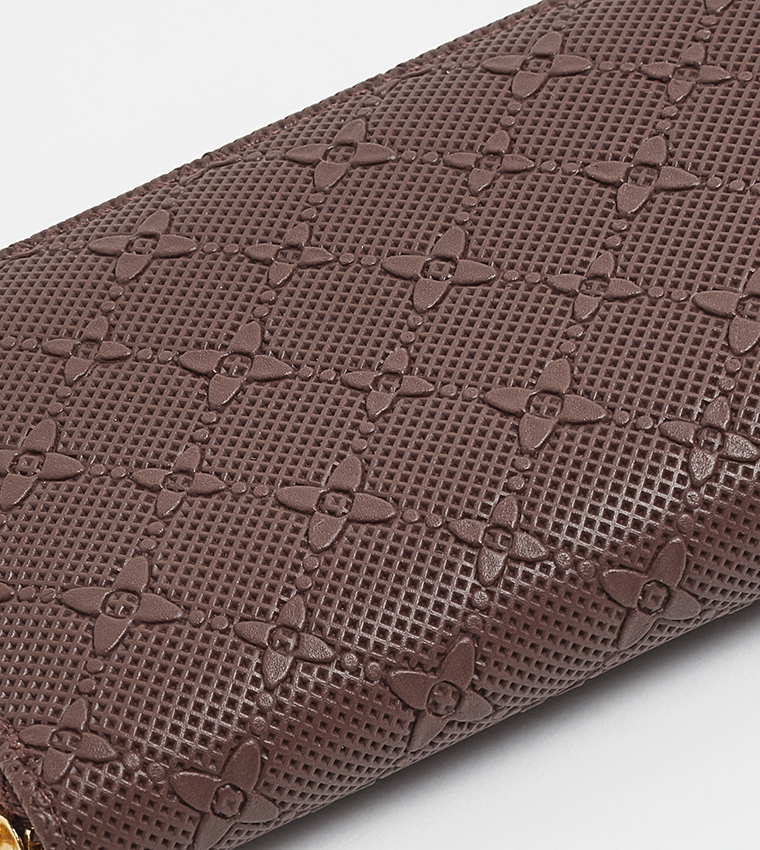 Self Patterned Long Wallet