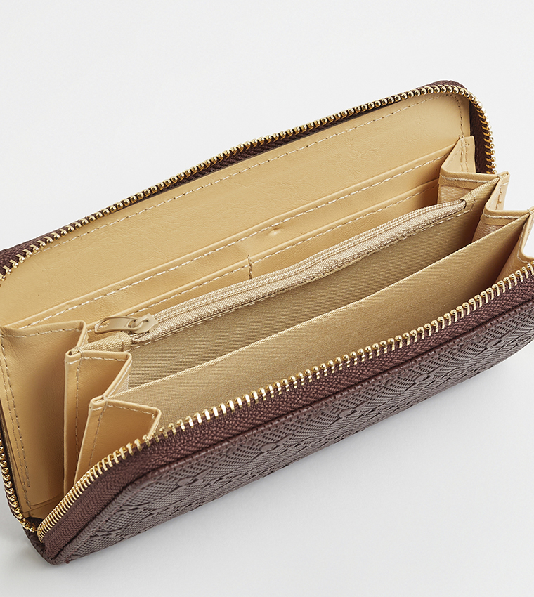 Self Patterned Long Wallet