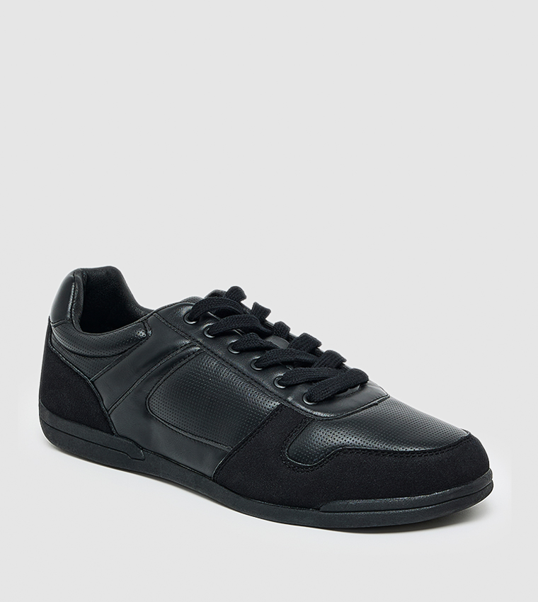 Solid Low Top Sneakers