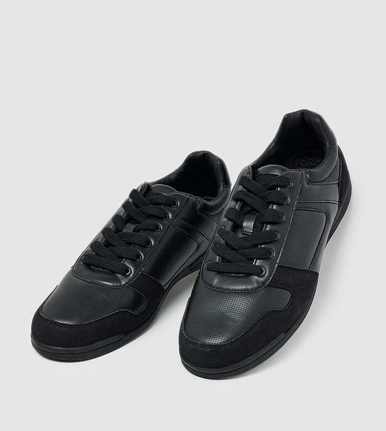 Solid Low Top Sneakers