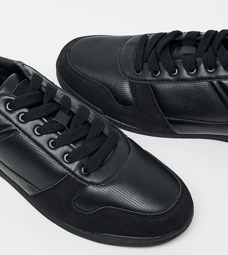 Solid Low Top Sneakers