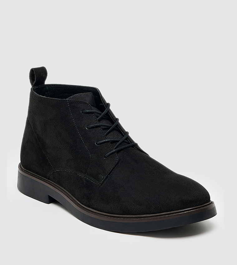 Solid Derby Boots