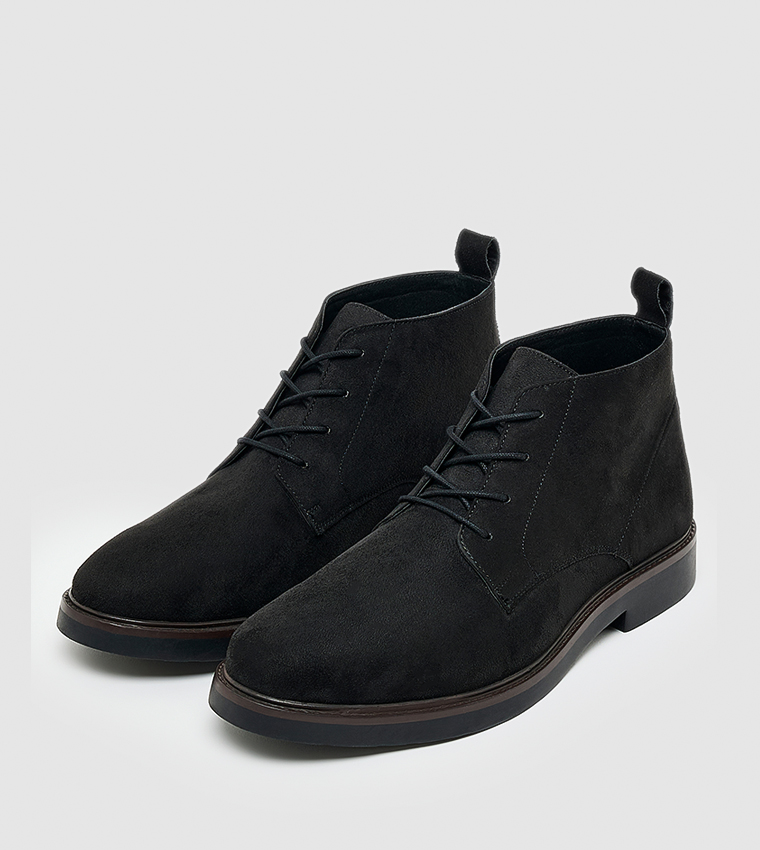 Solid Derby Boots