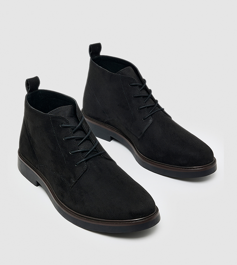Solid Derby Boots