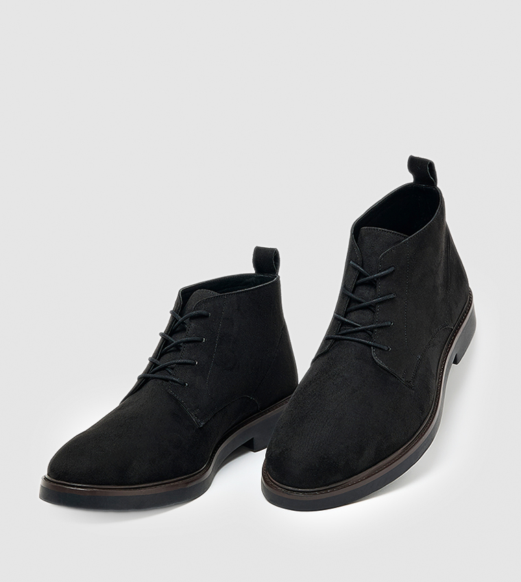 Solid Derby Boots