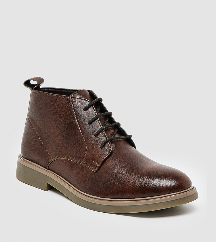 Solid Derby Boots