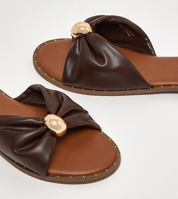 Bow Strap Flat Sandals