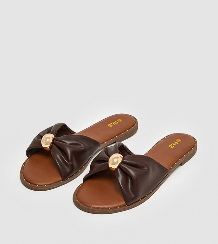 Bow Strap Flat Sandals