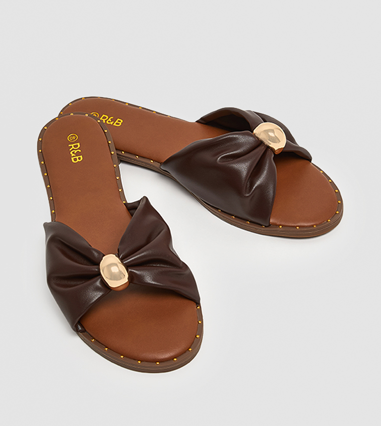 Bow Strap Flat Sandals