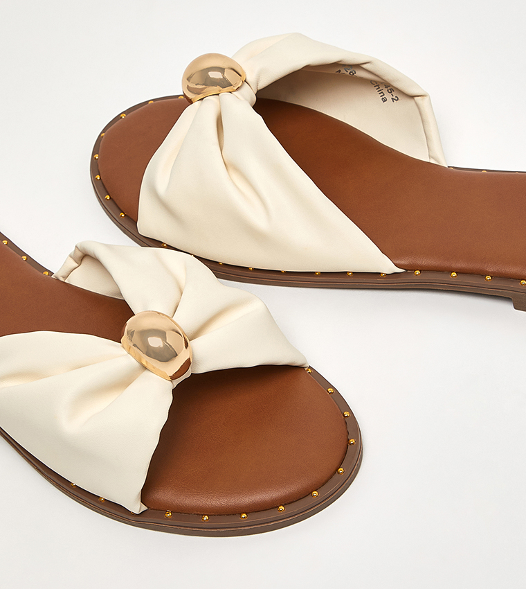 Bow Strap Flat Sandals