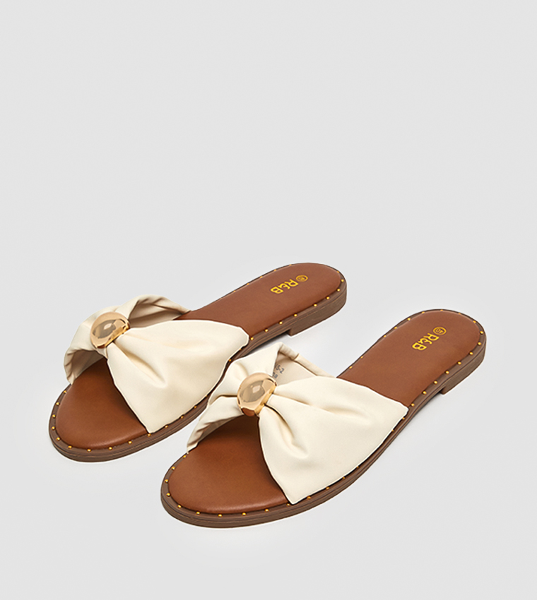 Bow Strap Flat Sandals