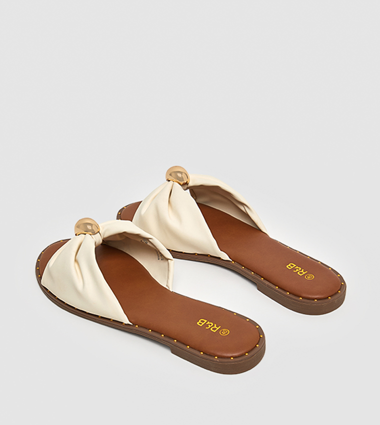 Bow Strap Flat Sandals