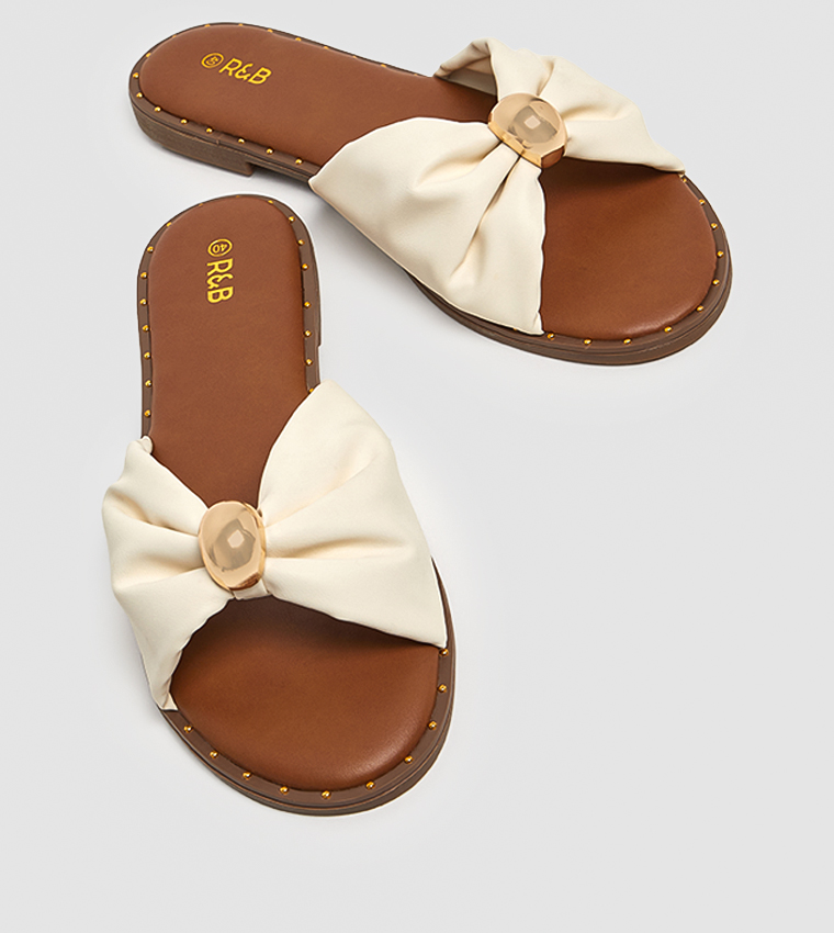 Bow Strap Flat Sandals