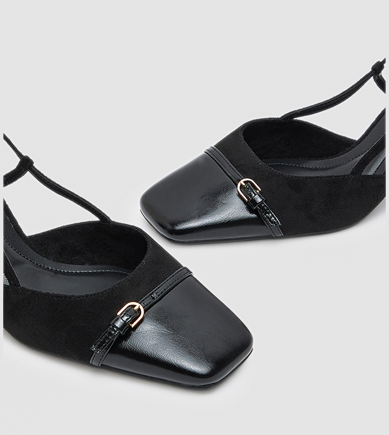 Cap Toe Slingback Pumps