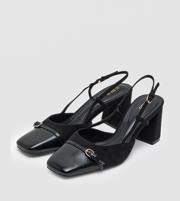 Cap Toe Slingback Pumps