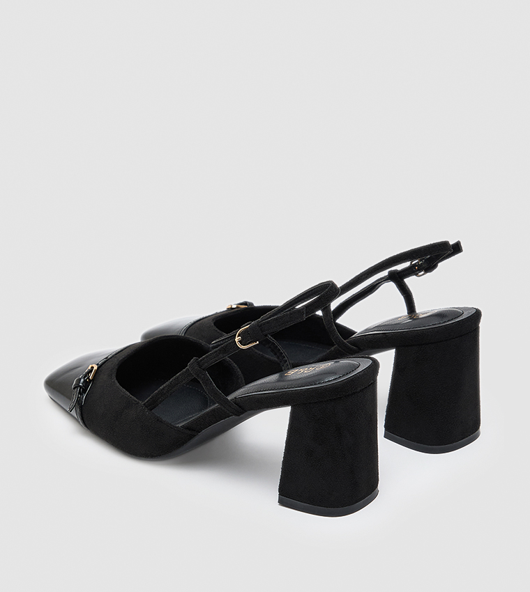 Cap Toe Slingback Pumps