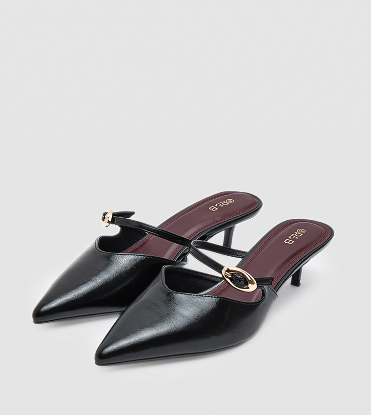 Pointed Toe Mule Pumps
