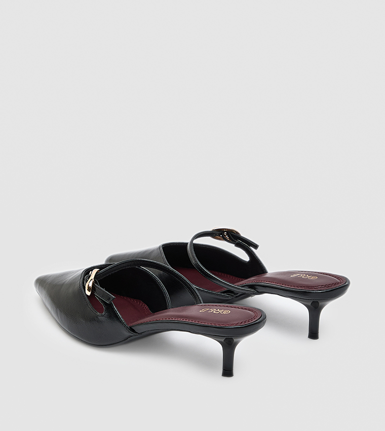 Pointed Toe Mule Pumps