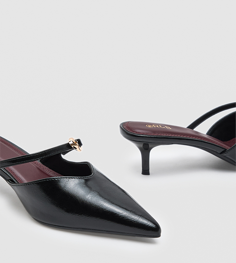 Pointed Toe Mule Pumps