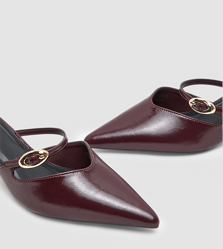Pointed Toe Mule Pumps