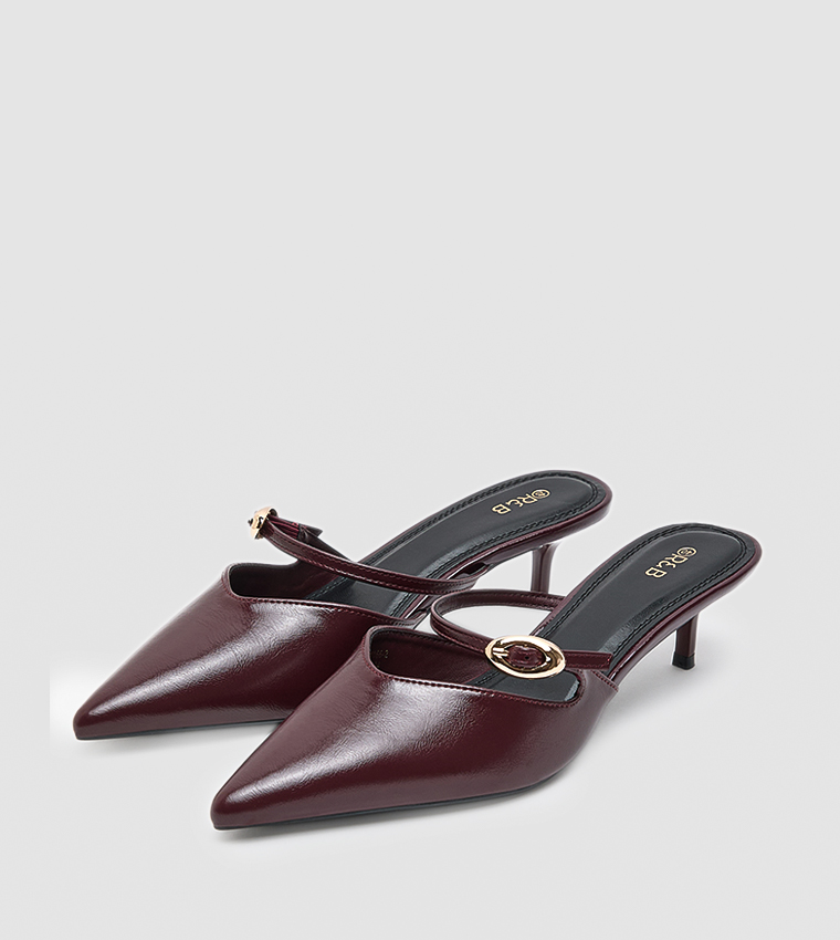 Pointed Toe Mule Pumps