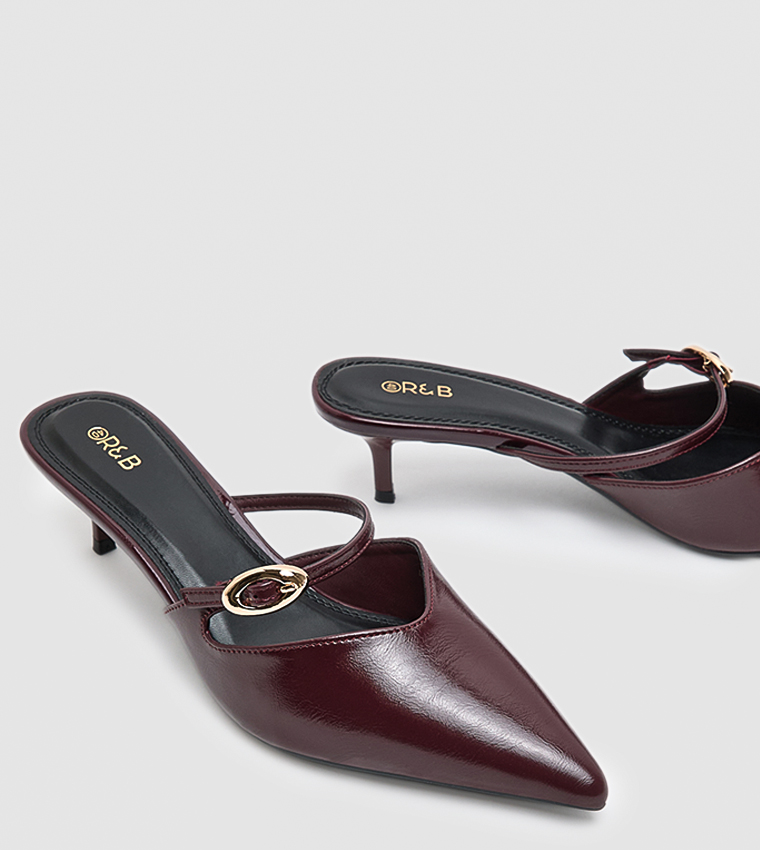 Pointed Toe Mule Pumps