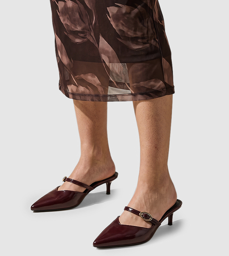 Pointed Toe Mule Pumps