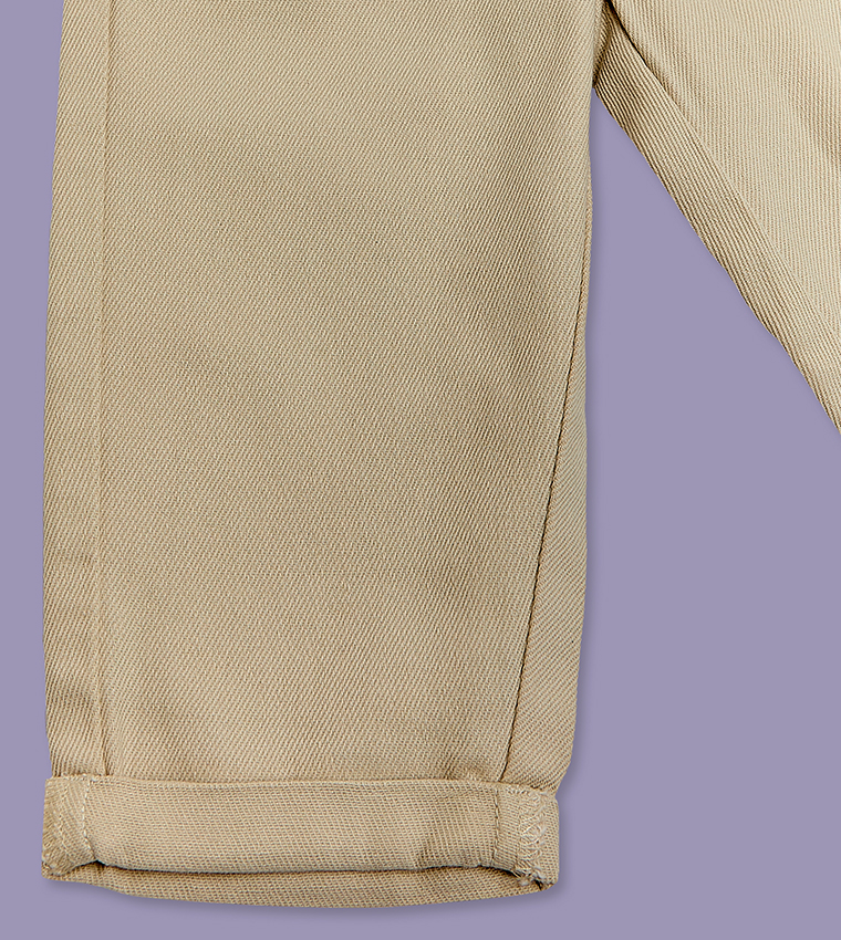 Solid Jogger Pants with Drawstring Waist