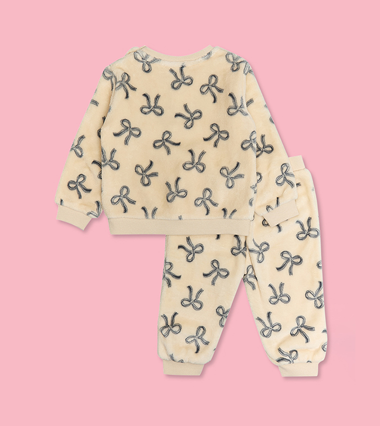 Bow Patterned Clothing Set