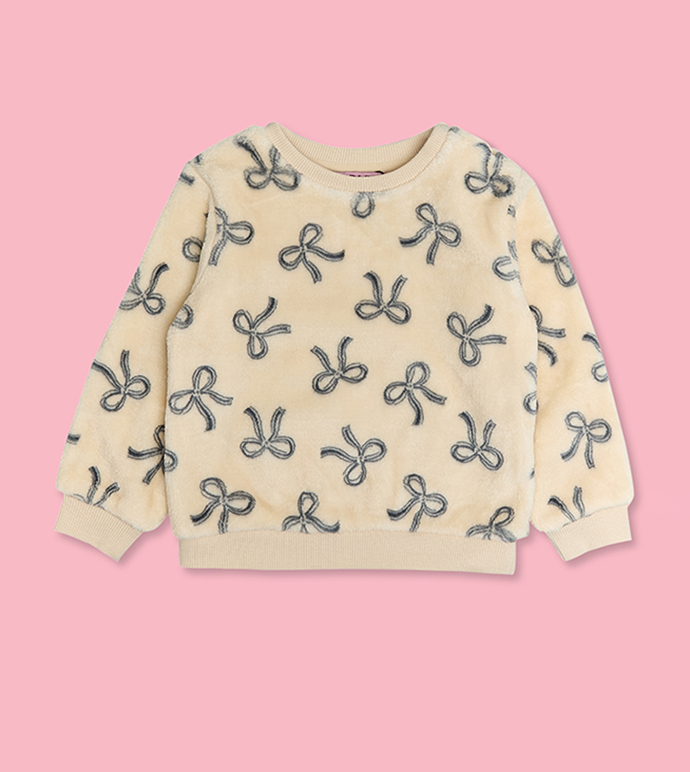 Bow Patterned Clothing Set