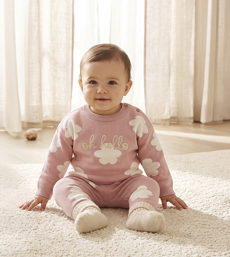 Patterned Furry Clothing Set